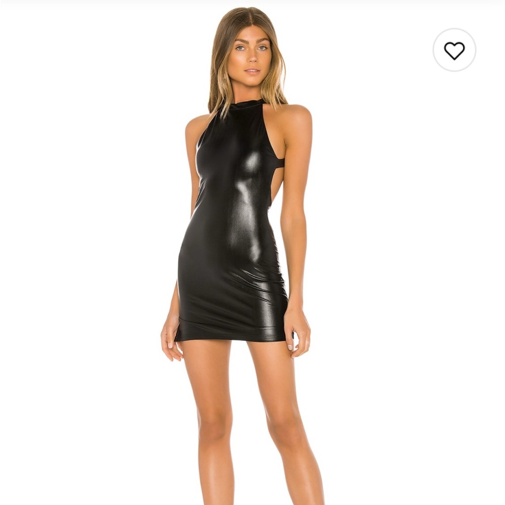 Superdown Maliah Backless Mini Dress in Black